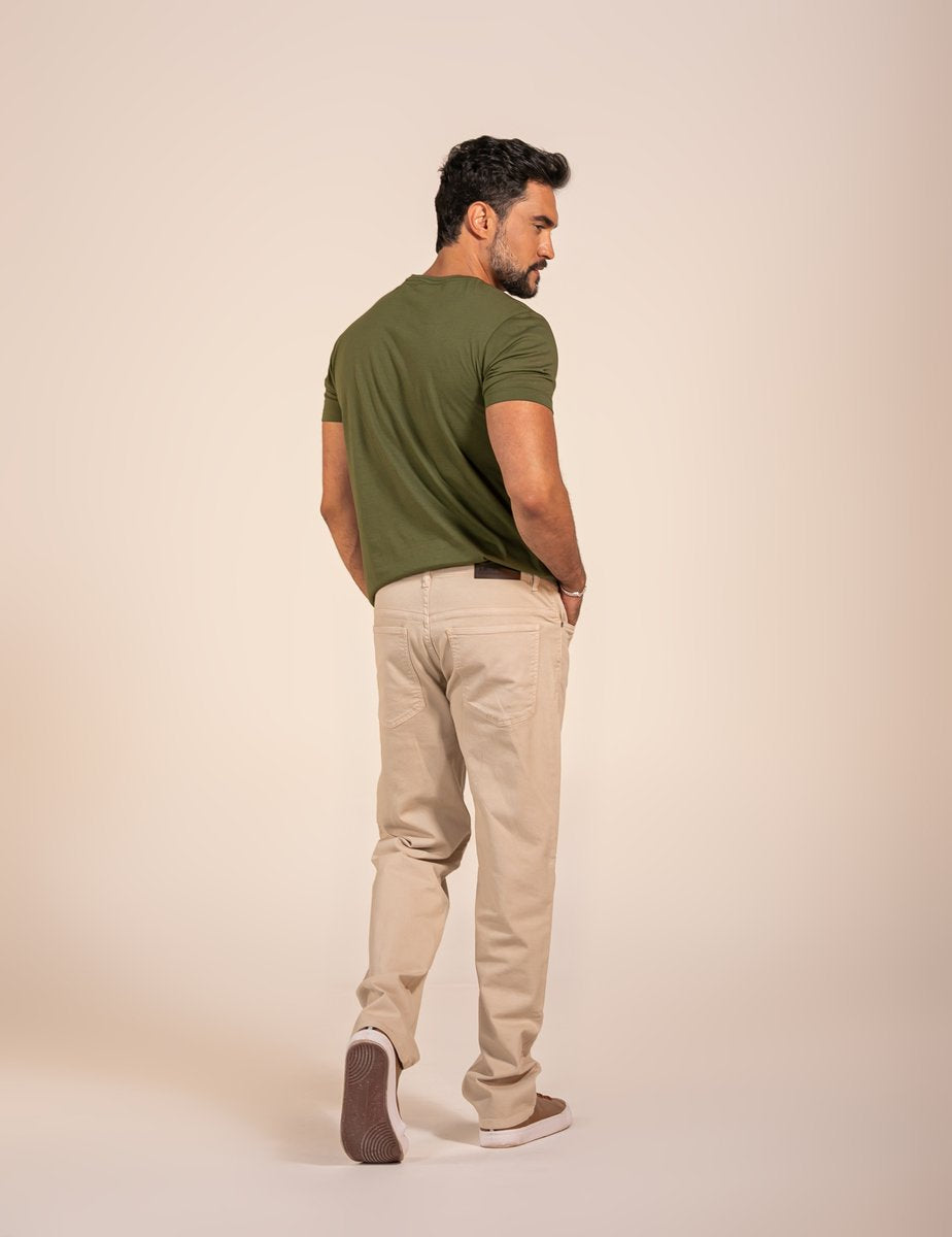 Calça Masculina Reta Five Pockets Colors