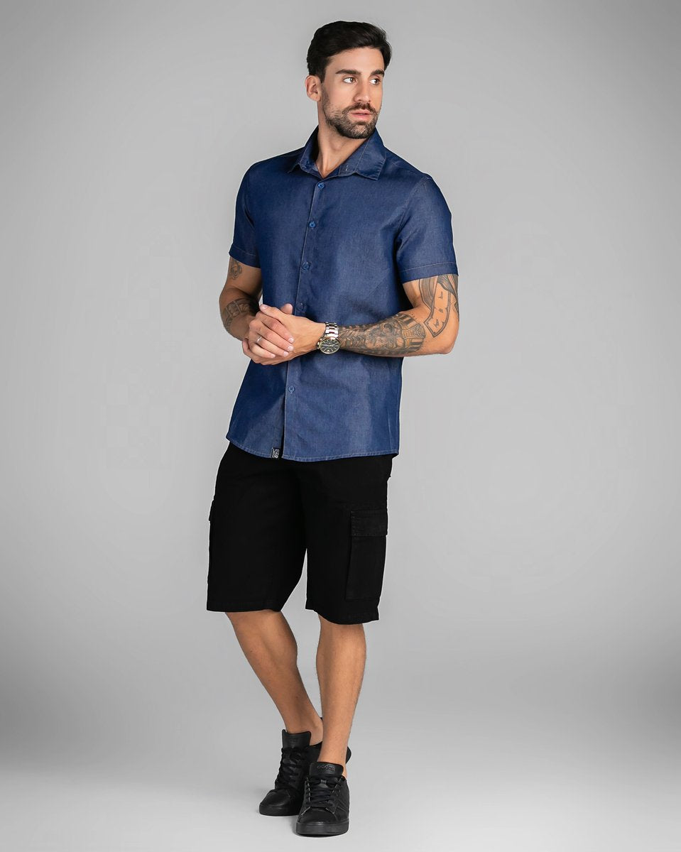 Bermuda Cargo Masculina Sarja