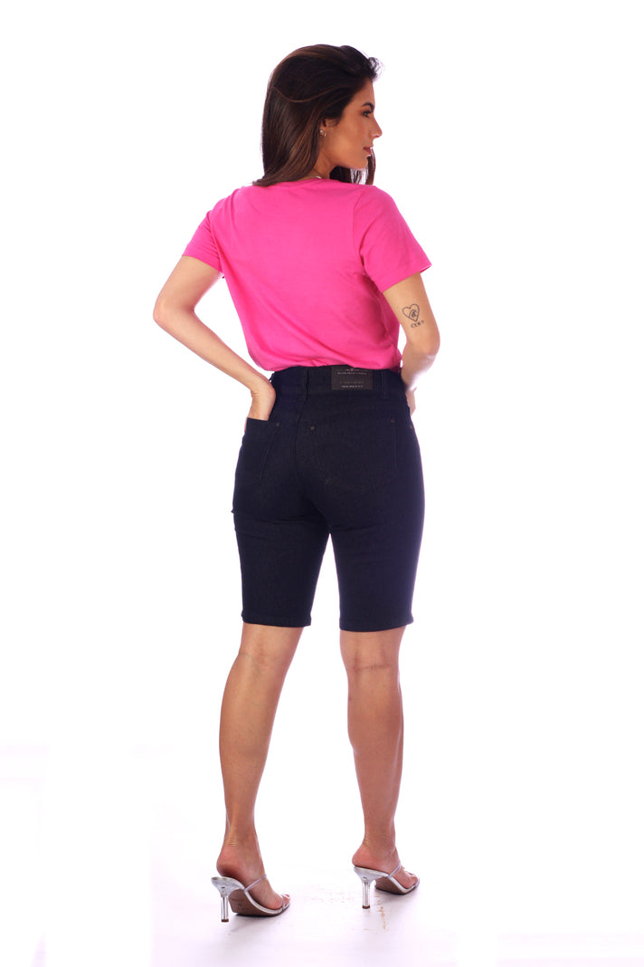 Bermuda Ciclista Jeans Feminina - www.latifundio.com.br