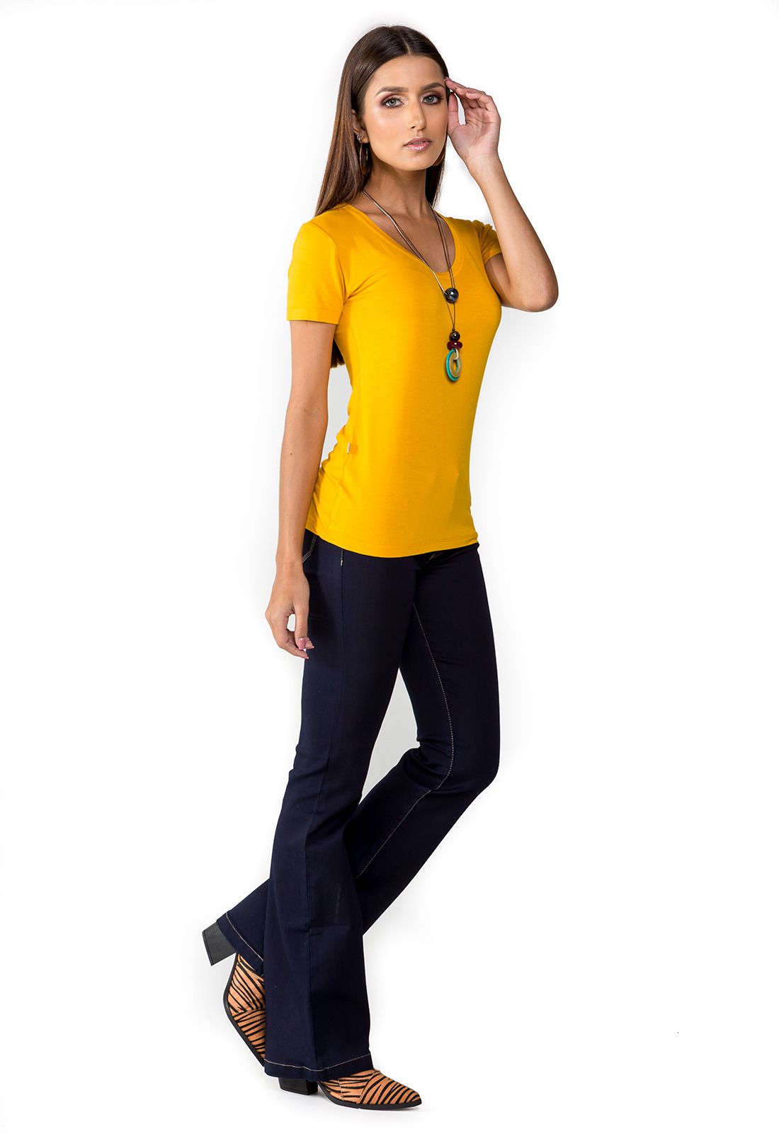 Blusa Camiseta Feminina Manga Curta Latifundio