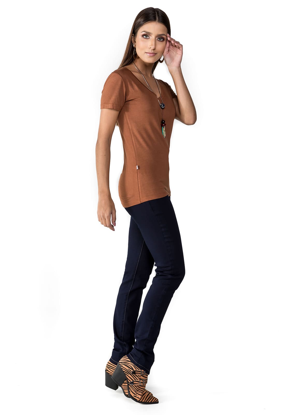 Blusa Camiseta Feminina Manga Curta Latifundio