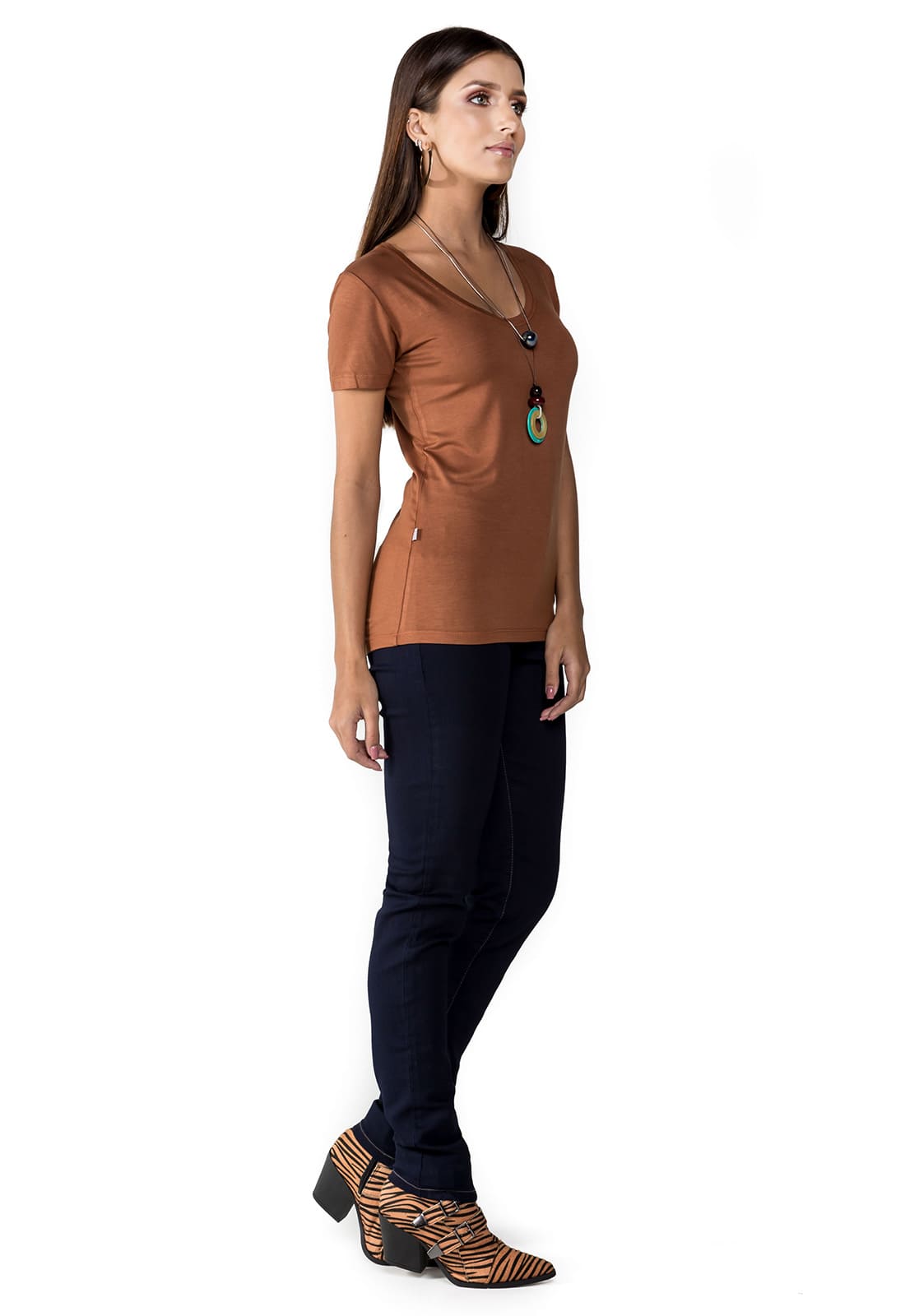 Blusa Camiseta Feminina Manga Curta Latifundio