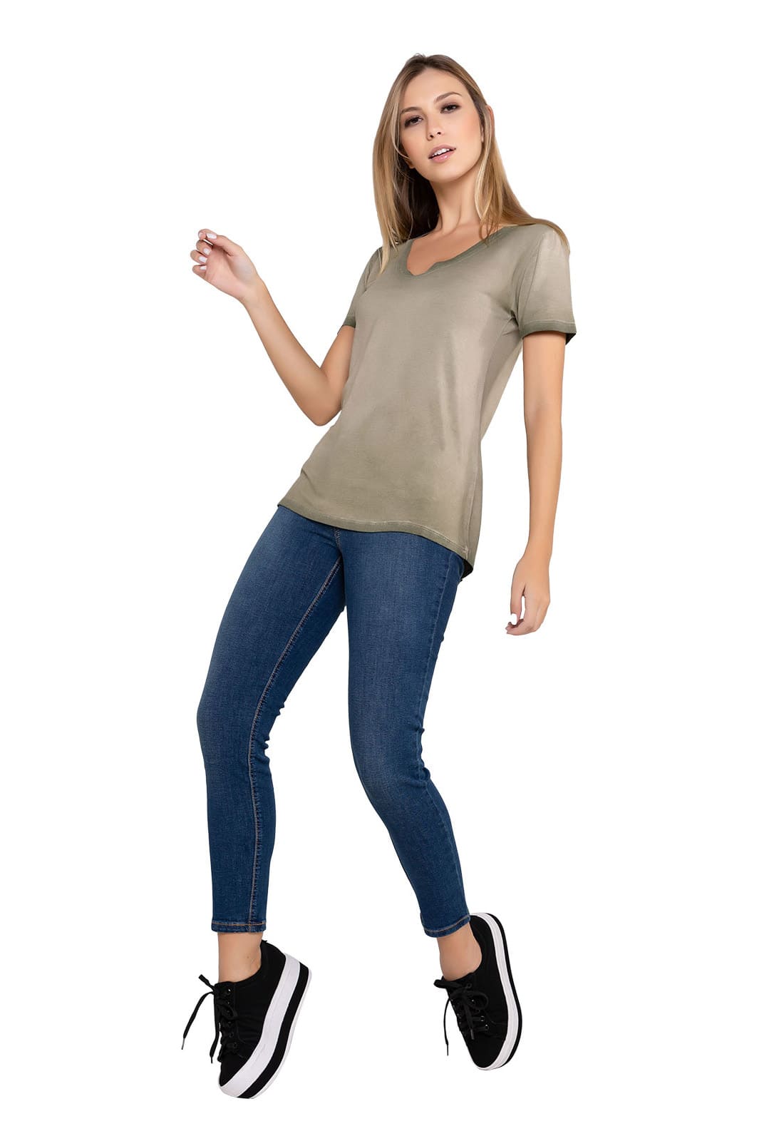 Blusa Camiseta Feminina Manga Curta Latifundio