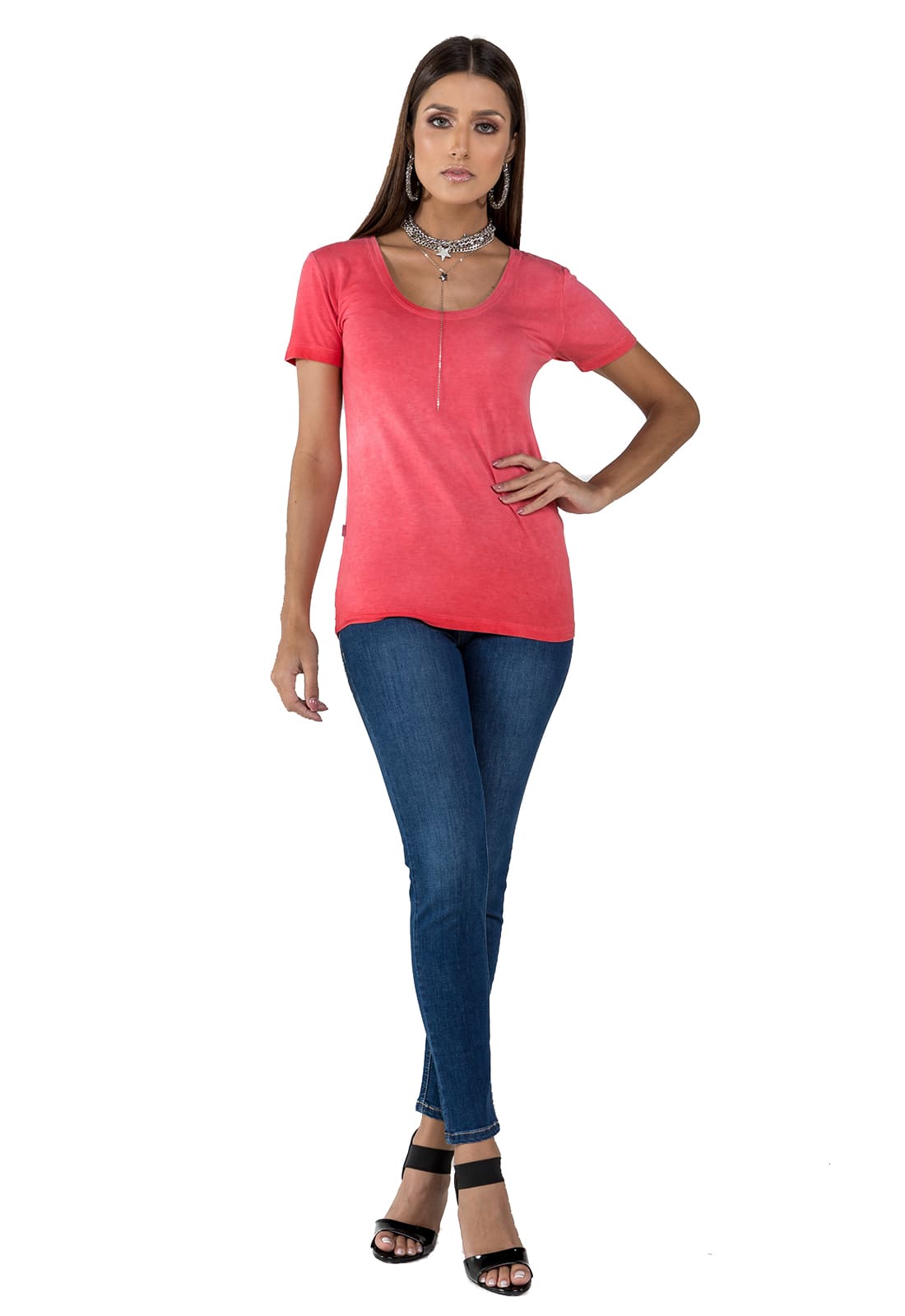 Blusa Camiseta Feminina Manga Curta Latifundio