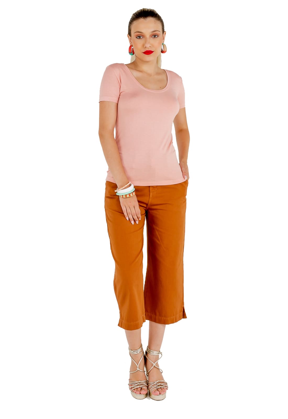 Blusa Camiseta Feminina Manga Curta Latifundio