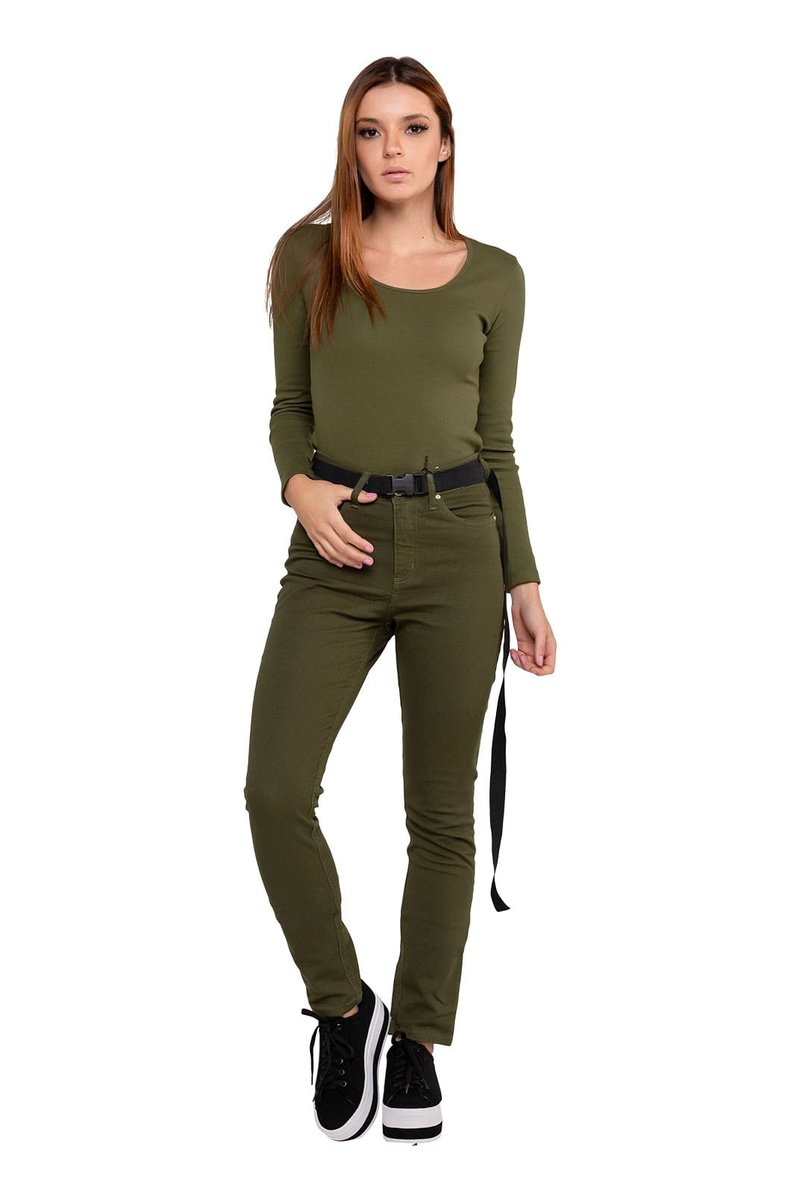 Blusa Manga Longa Gola U
