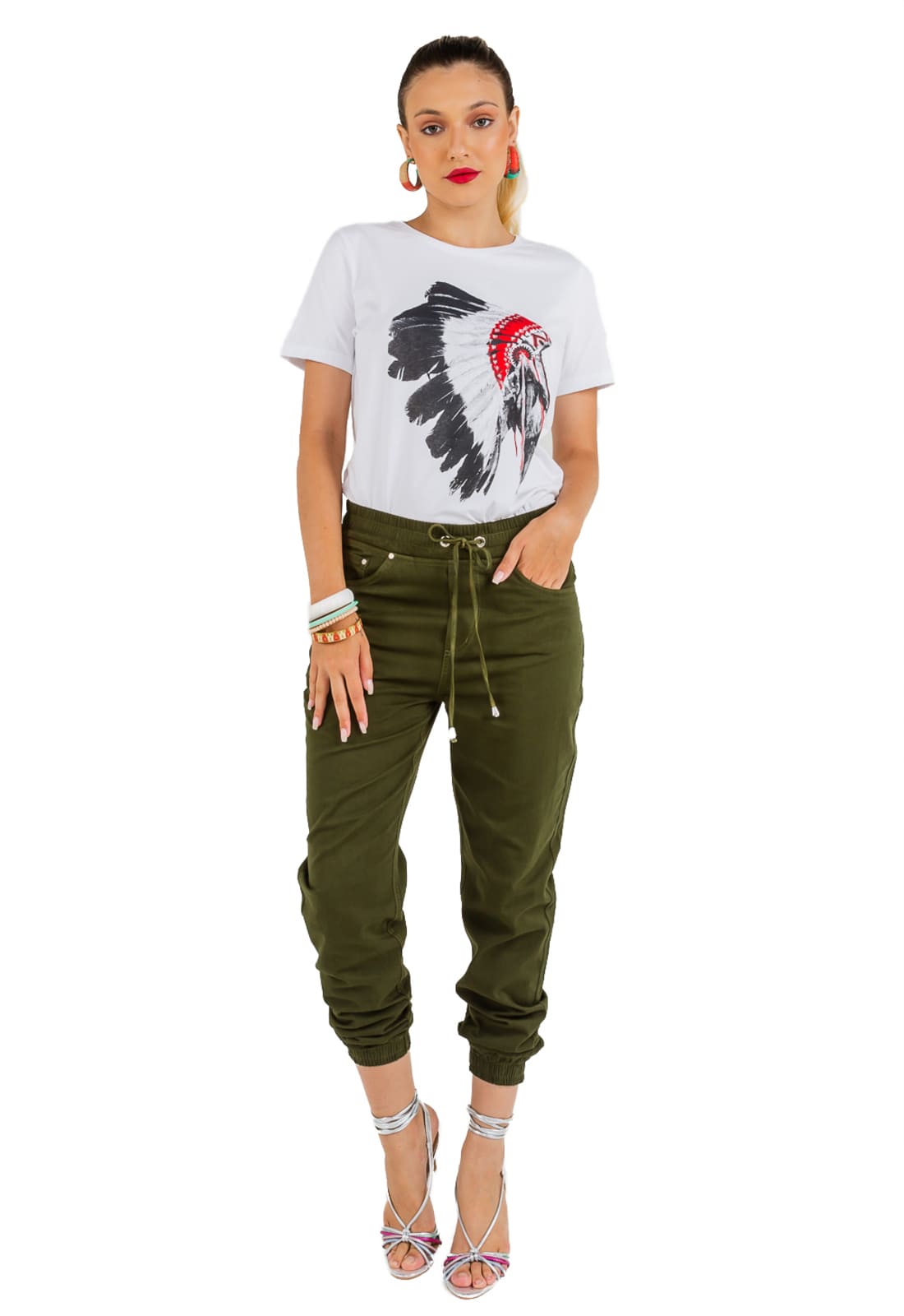 Calça Feminina Sarja Latifundio Jogger
