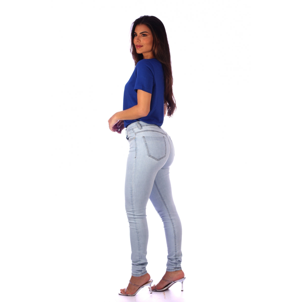 Calça Feminina Skinny Alta Clara