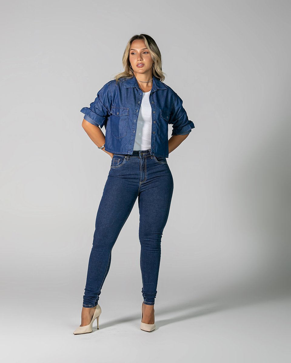 Calça Feminina Tradicional Alta Skinny