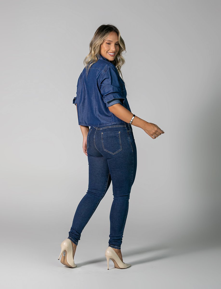 Calça Feminina Tradicional Alta Skinny