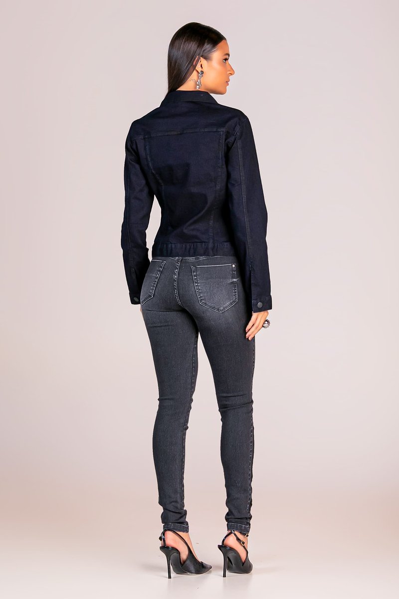 Calça Feminina Tradicional Alta Skinny - Jeans Black