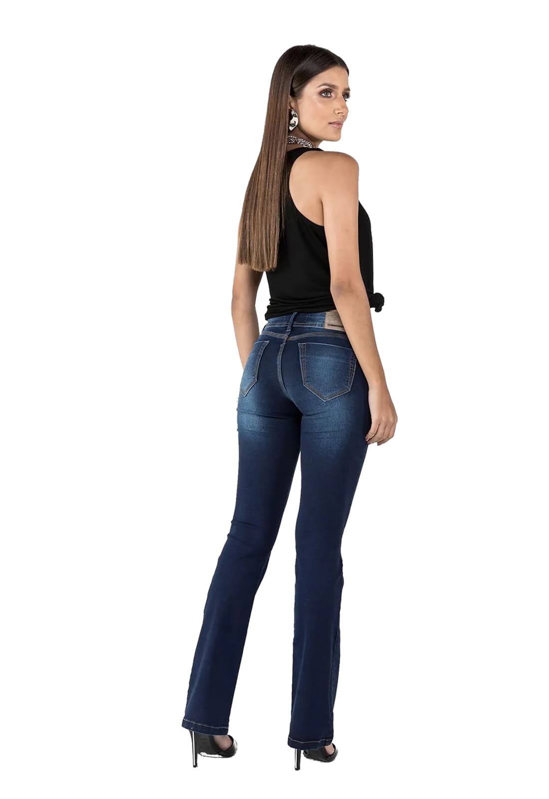 Calça Jeans Feminina Flare Latifundio Intermediária