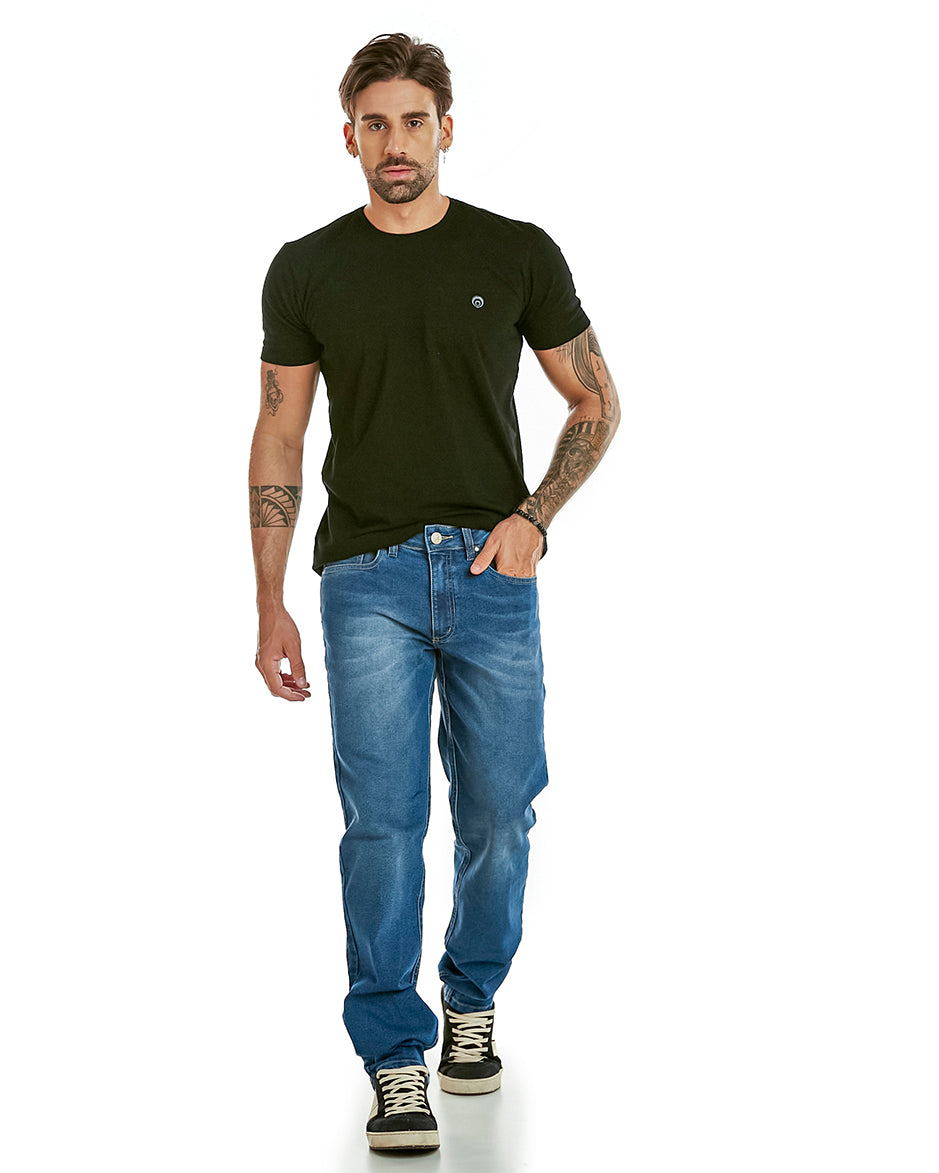 Calça Masculina Jeans Reta