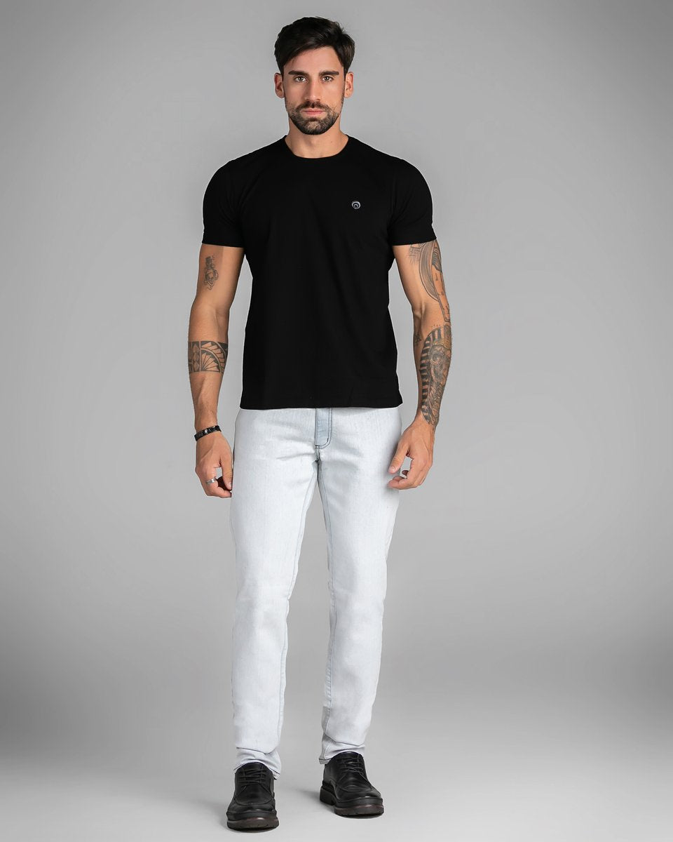 Calça Masculina Jeans Reta Clara