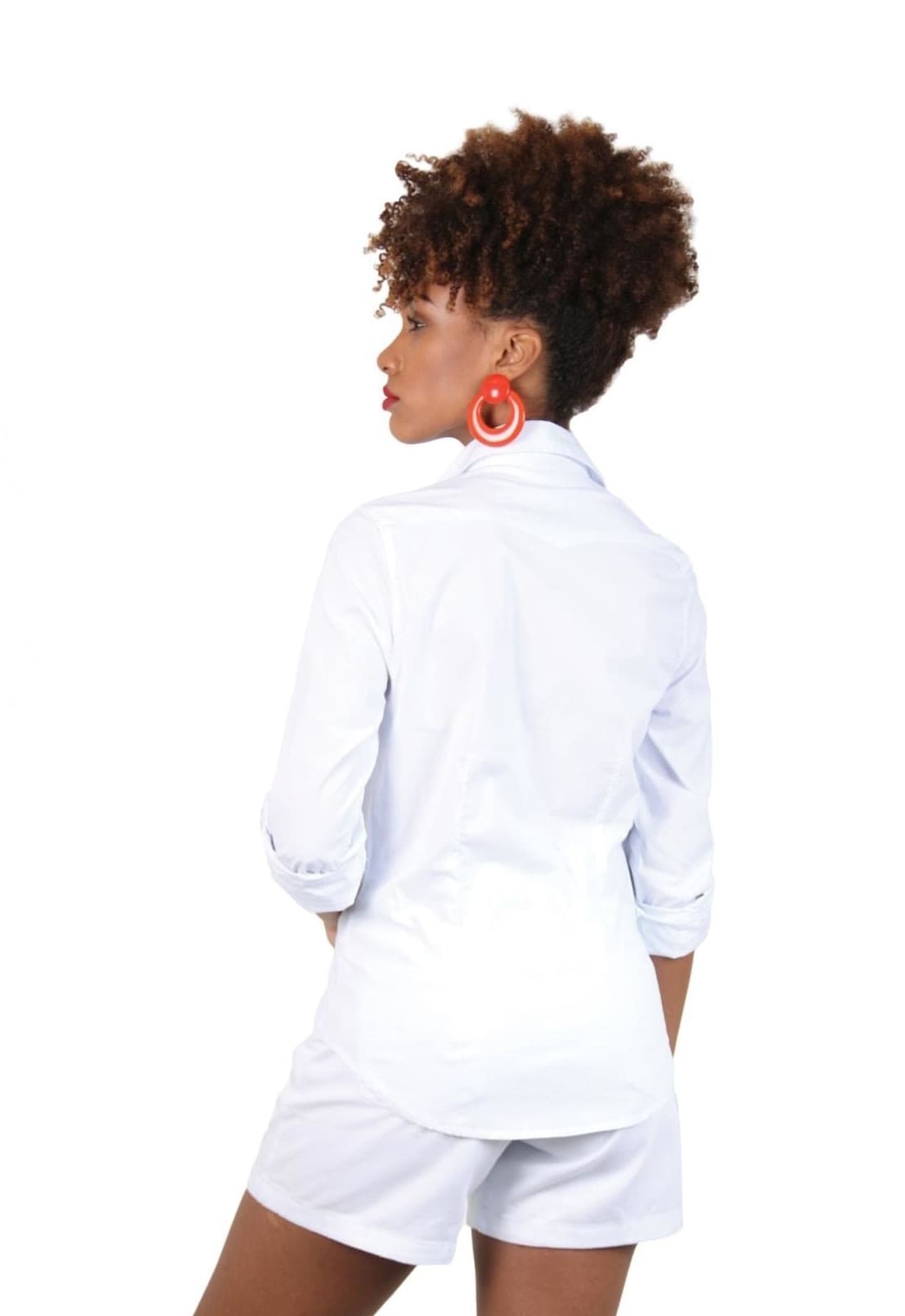 Camisa Feminina Tricoline com Elastano Manga Longa - www.latifundio.com.br