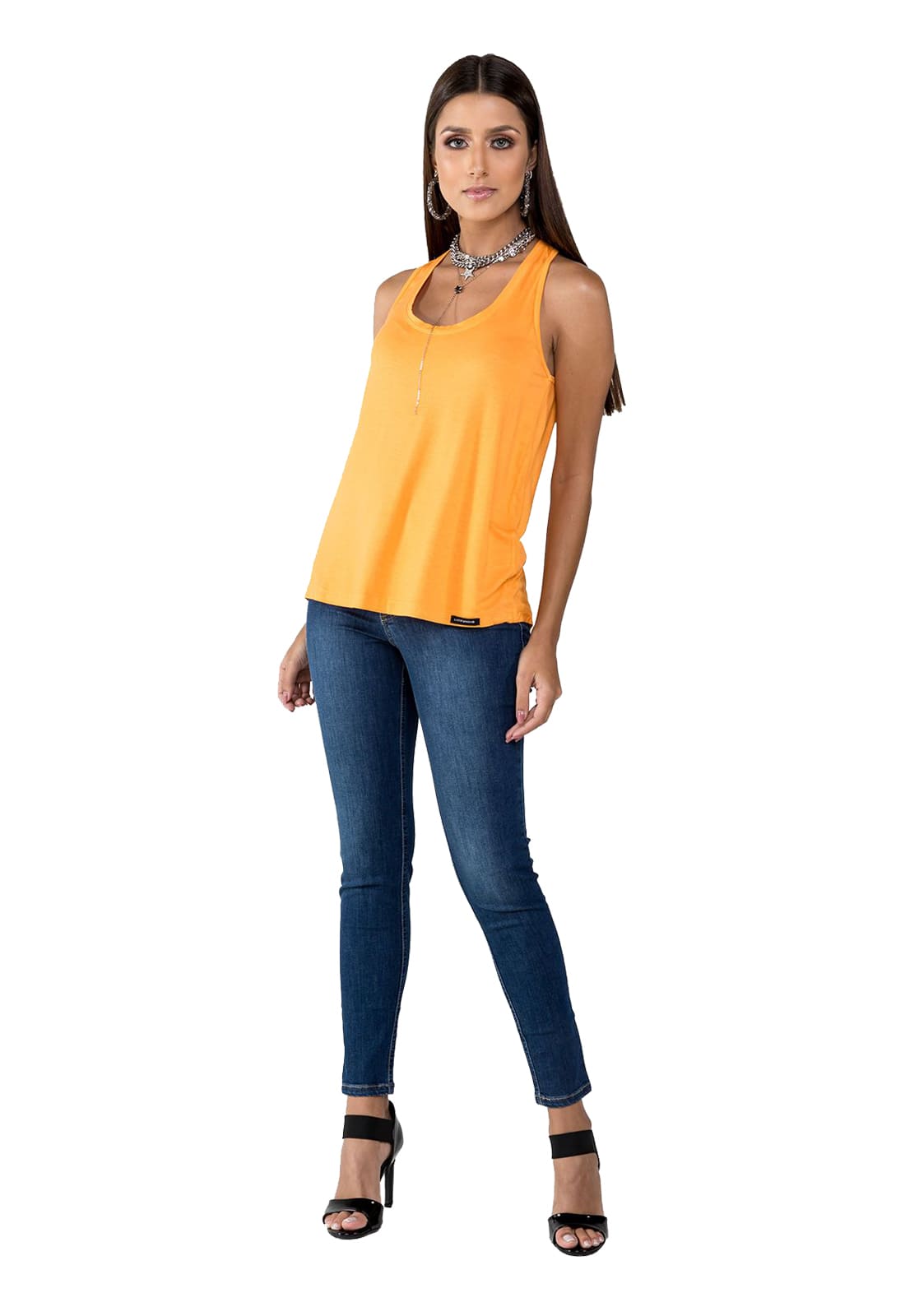 Camiseta Regata Feminina Latifundio - Costas Tipo Nadador
