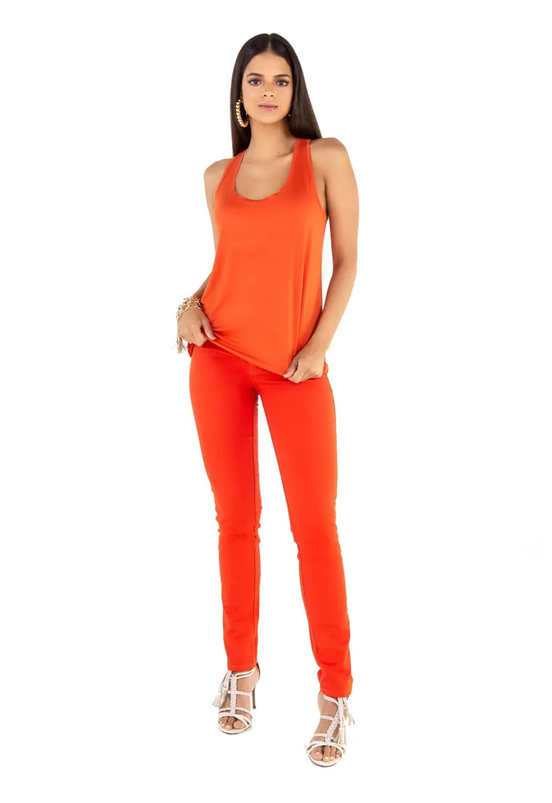 Camiseta Regata Feminina Latifundio - Costas Tipo Nadador
