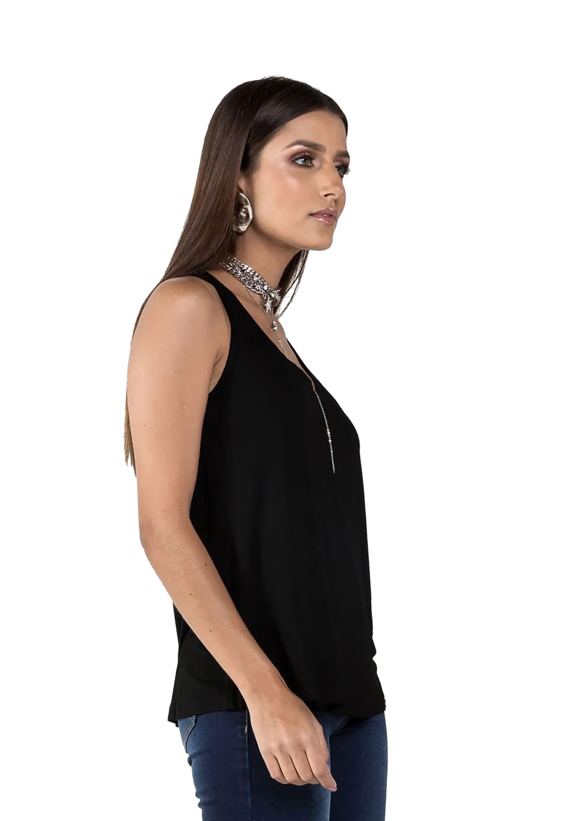 Camiseta Regata Feminina Latifundio - Costas Tipo Nadador