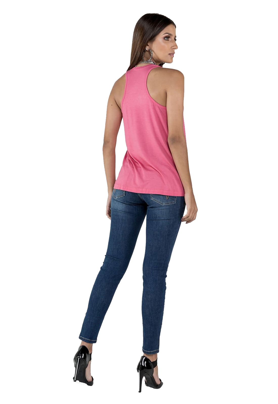 Camiseta Regata Feminina Latifundio - Costas Tipo Nadador
