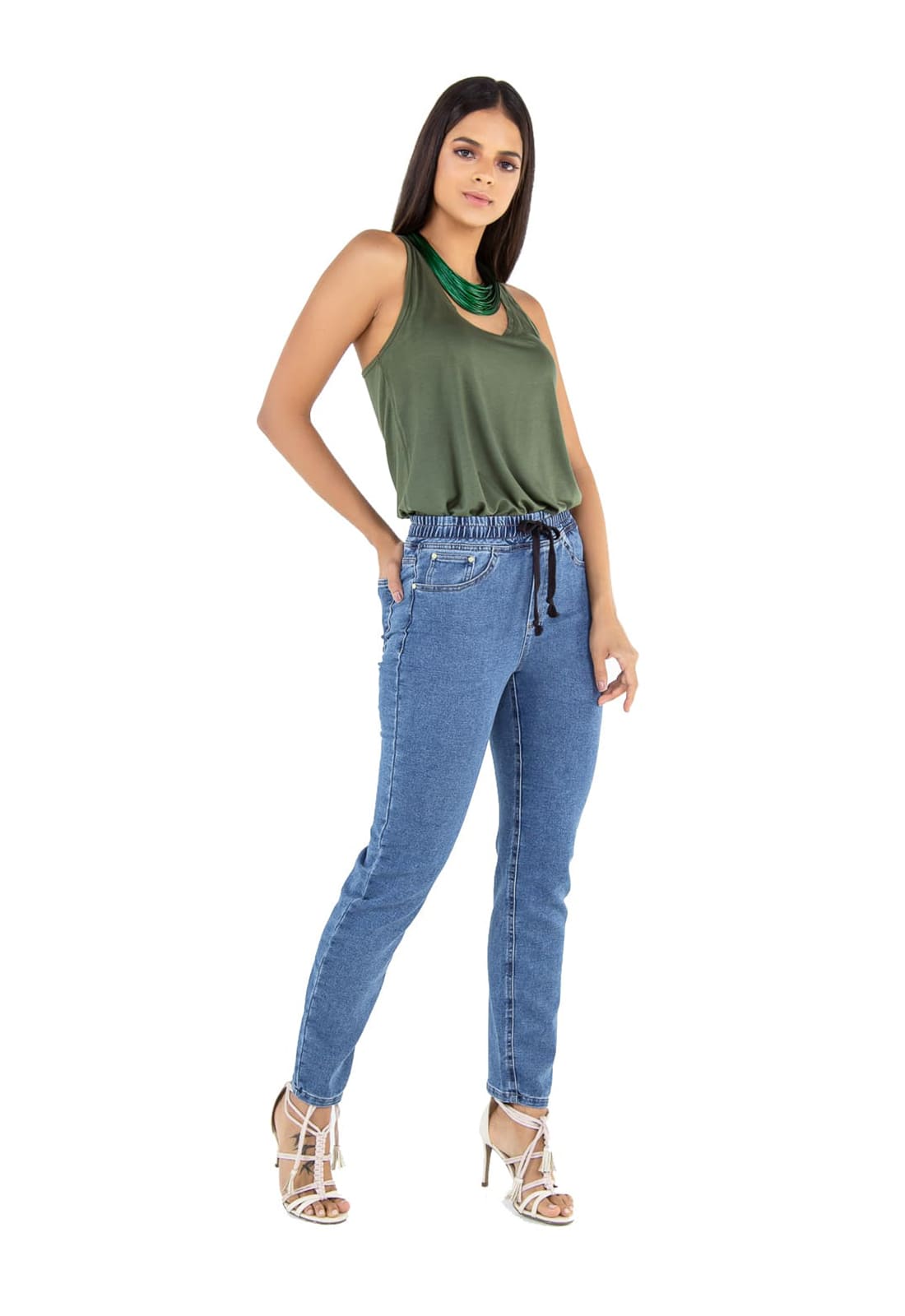 Camiseta Regata Feminina Latifundio - Costas Tipo Nadador