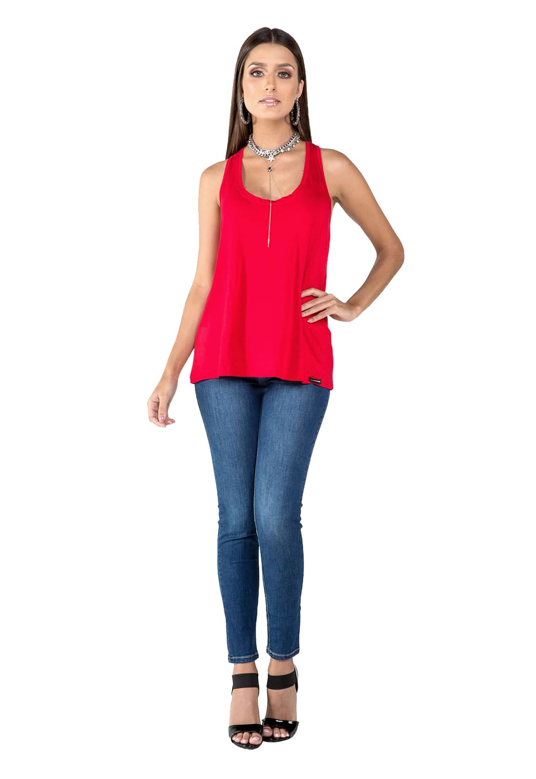 Camiseta Regata Feminina Latifundio - Costas Tipo Nadador