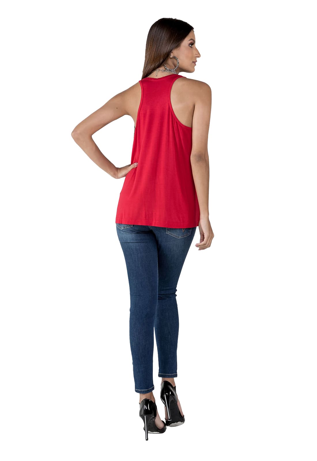 Camiseta Regata Feminina Latifundio - Costas Tipo Nadador
