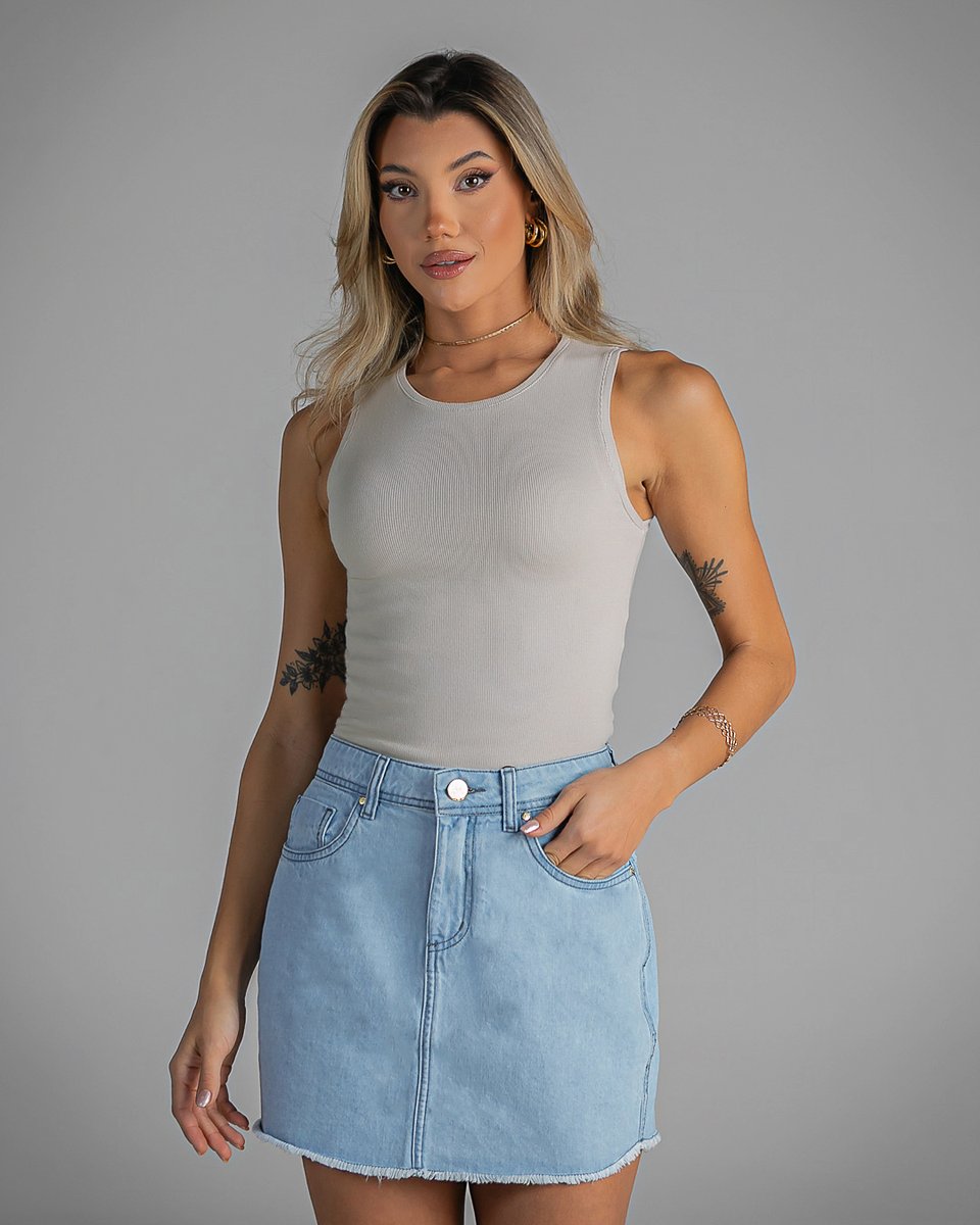Mini Saia Jeans