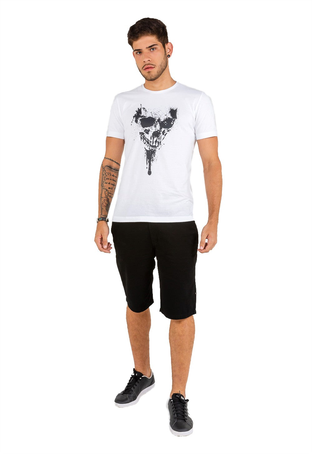 T-shirt Masculina Estampa Skull - www.latifundio.com.br
