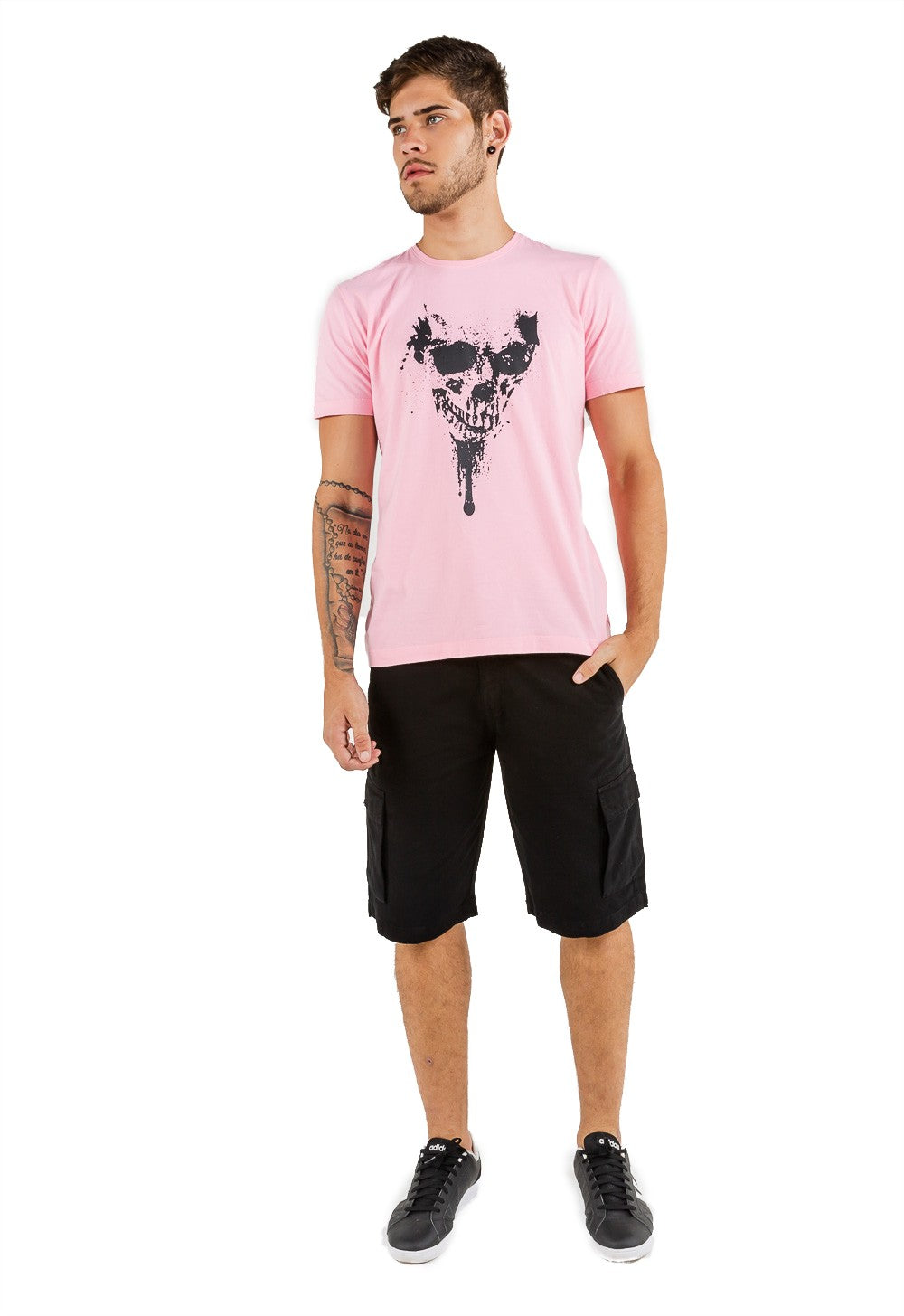 T-shirt Masculina Estampa Skull - www.latifundio.com.br