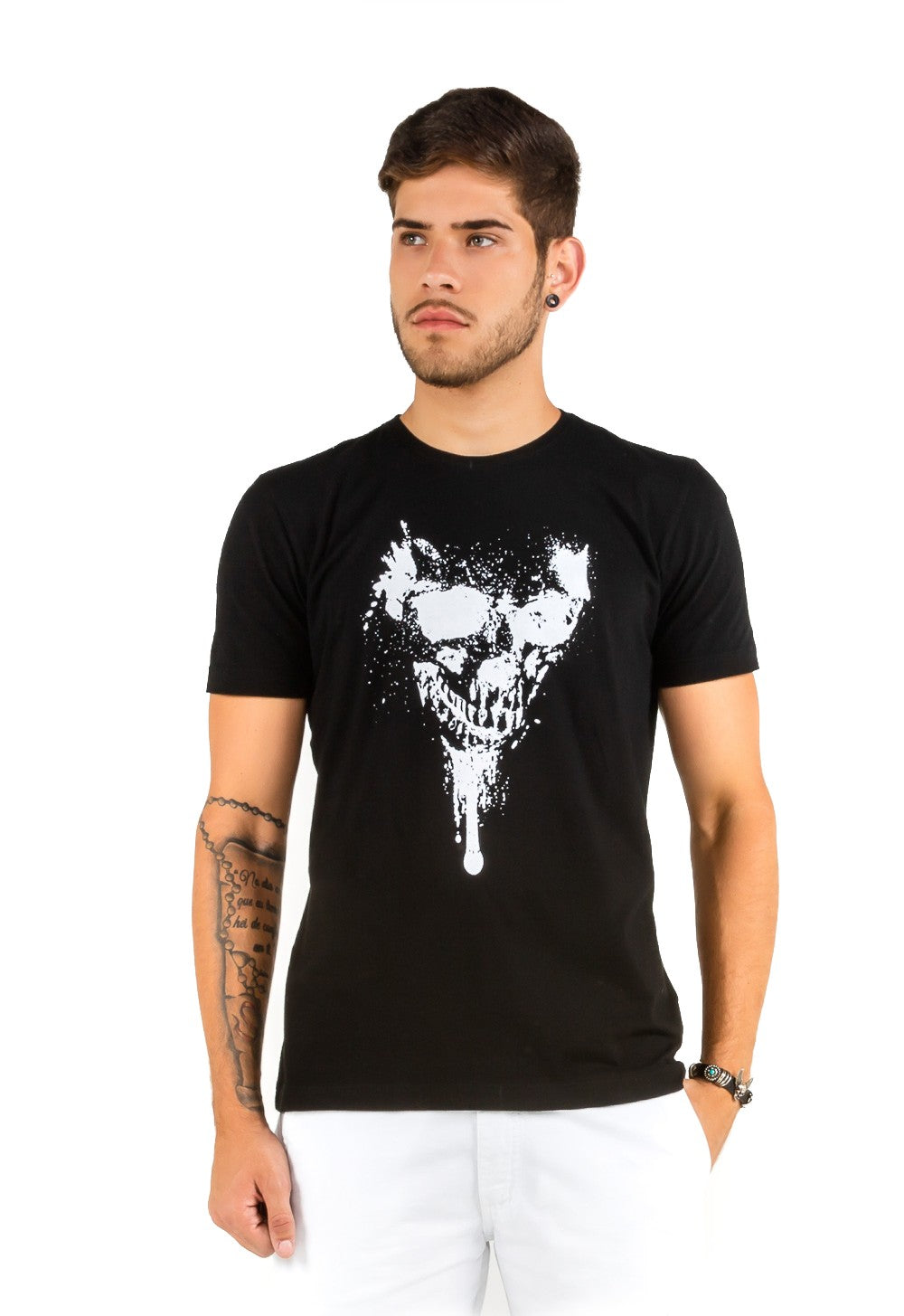 T-shirt Masculina Estampa Skull - www.latifundio.com.br