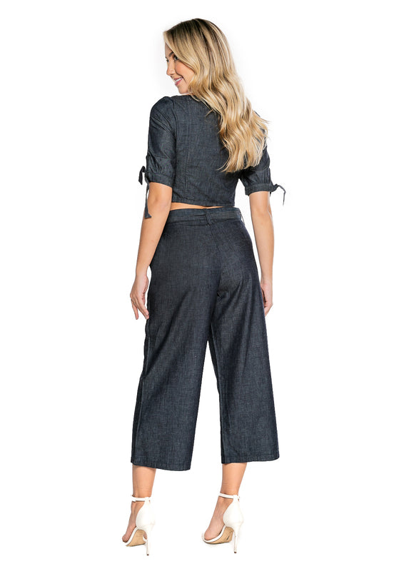 Top Jeans Feminino com Botão - www.latifundio.com.br