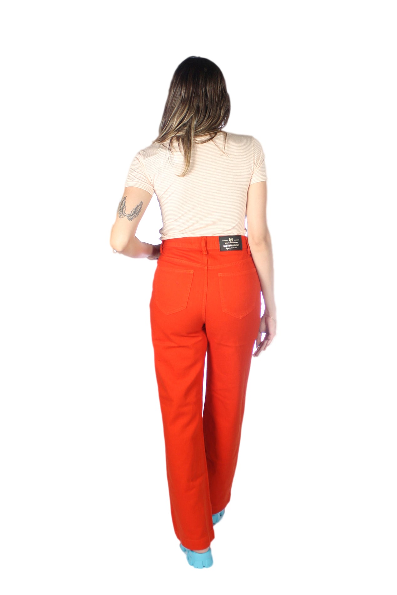 Calça Feminina Cintura Alta Wide Leg