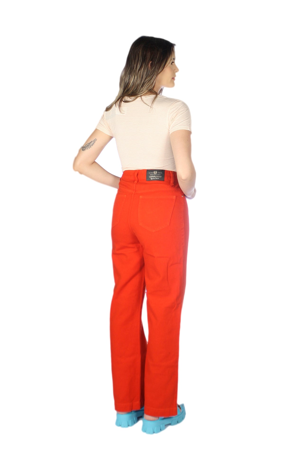 Calça Feminina Cintura Alta Wide Leg