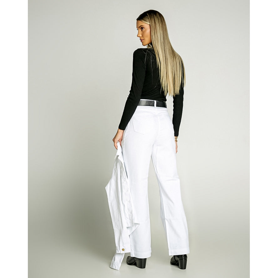 Calça Feminina Cintura Alta Wide Leg