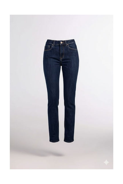 Calça Feminina Jeans Cigarrete Tradicional - Jeans Médio - www.latifundio.com.br