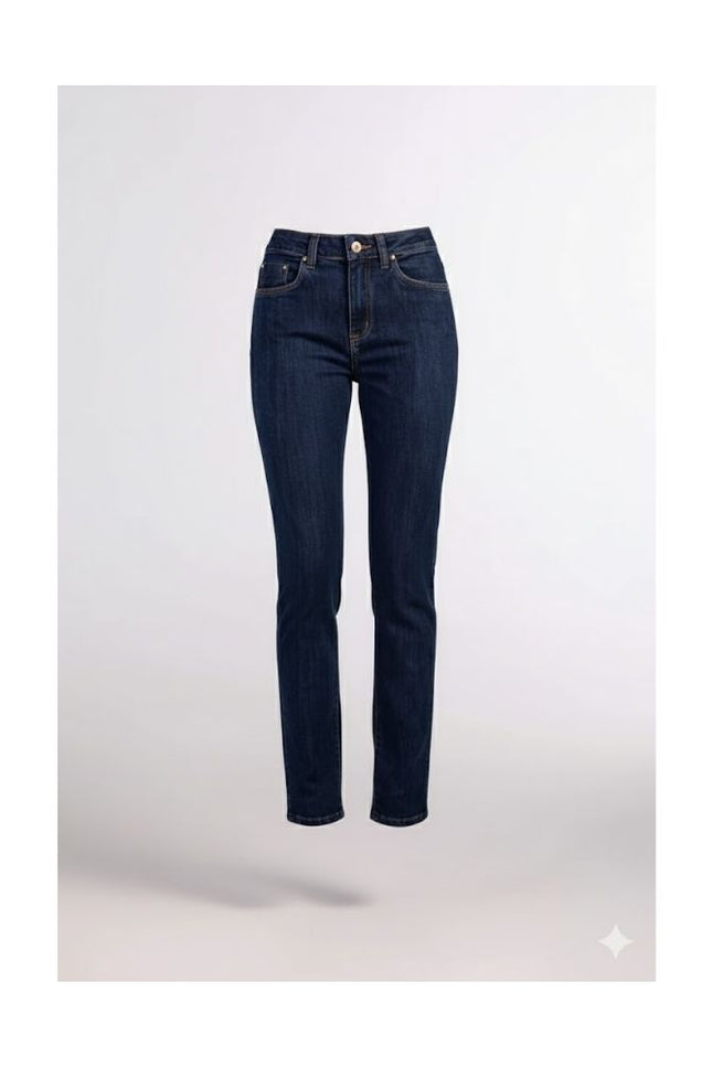 Calça Feminina Jeans Cigarrete Tradicional - Jeans Médio - www.latifundio.com.br