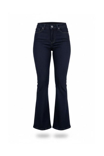 Calça Feminina Flare Tradicional - Jeans Escuro - www.latifundio.com.br