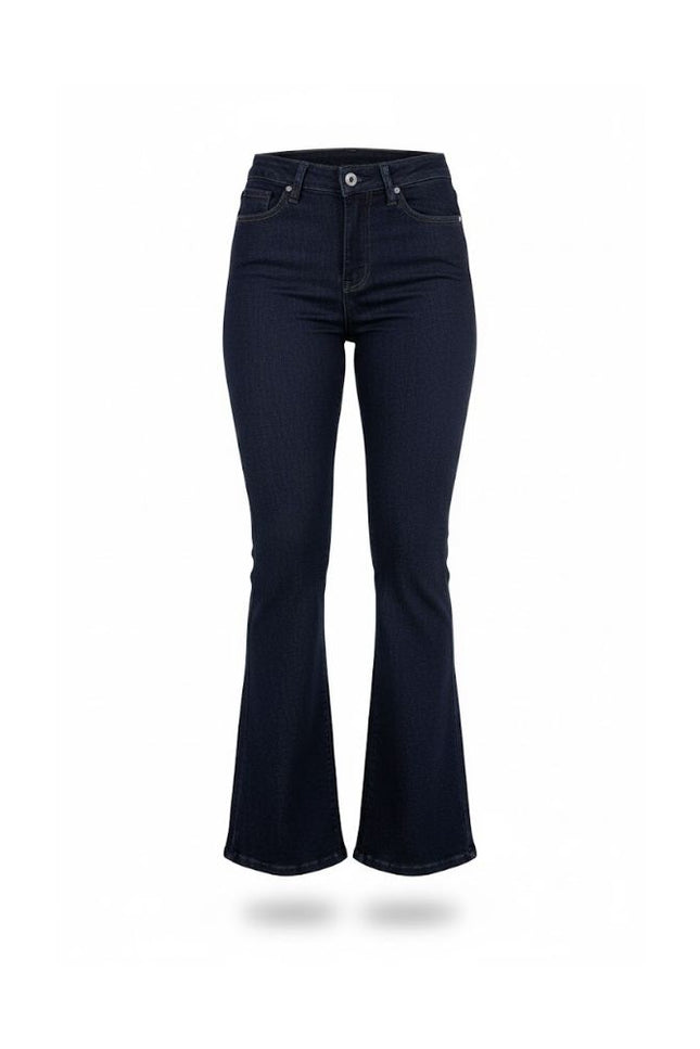Calça Feminina Flare Tradicional - Jeans Escuro - www.latifundio.com.br