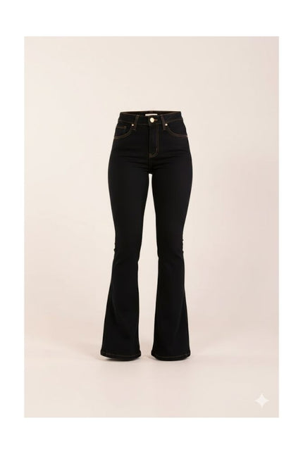 Calça Feminina Tradicional Flare - Jeans Escuo - www.latifundio.com.br