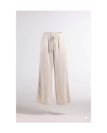 Calça Feminina Pantalona - Cru - www.latifundio.com.br