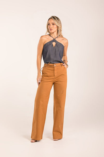 Blusa Feminina Liocel - Jeans Escuro - www.latifundio.com.br