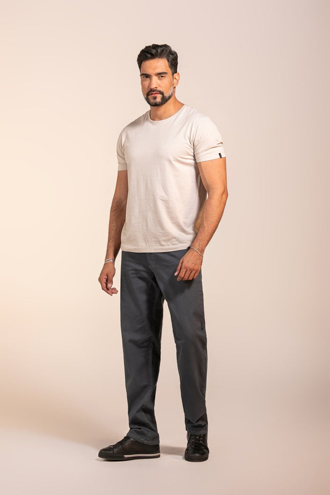 Calça Masculina Reta Five Pockets Colors - Chumbo
