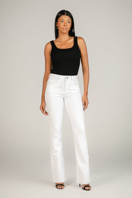 Calça Feminina Tradicional Alta Flare