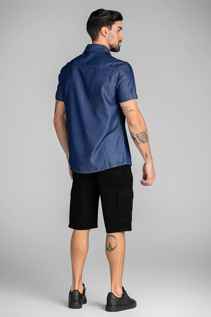 Bermuda Masculina Cargo - Preto - www.latifundio.com.br