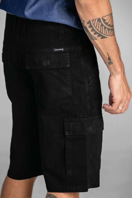 Bermuda Masculina Cargo - Preto - www.latifundio.com.br