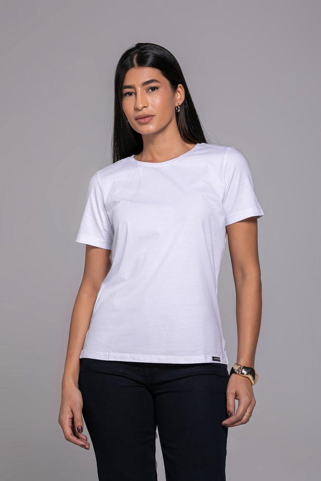 T-Shirt Feminina - Branco - www.latifundio.com.br