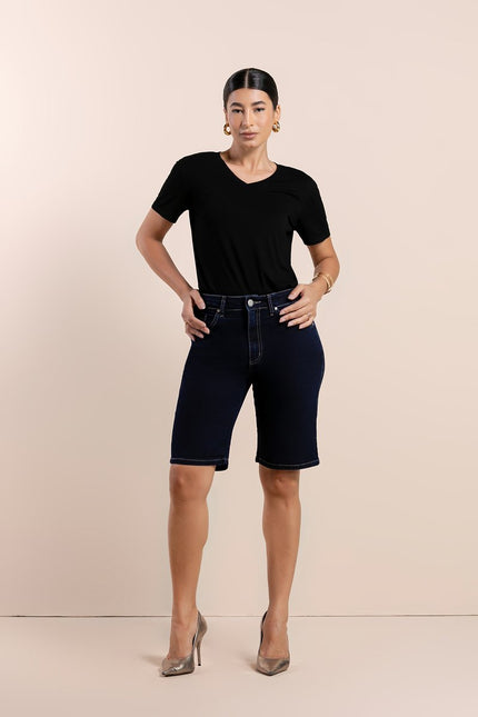 Blusa Feminina Soft Decote V - Preto