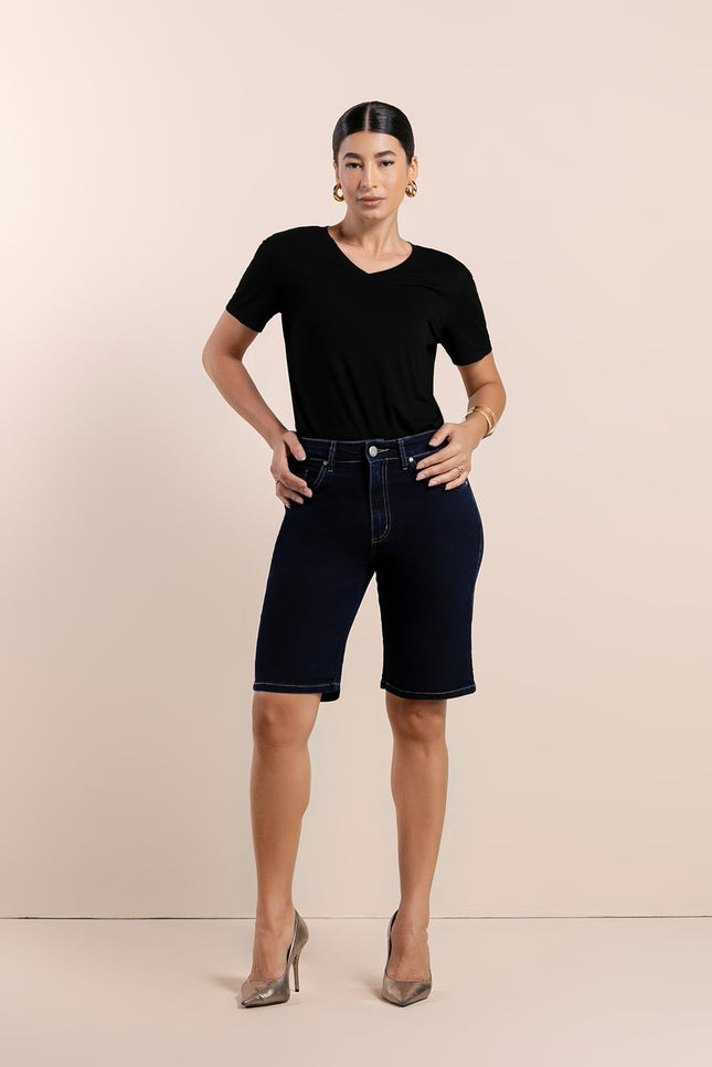 Blusa Feminina Soft Decote V - Preto