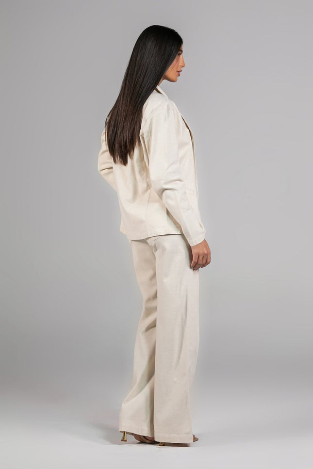 Blazer Feminino Linho - Cru - www.latifundio.com.br