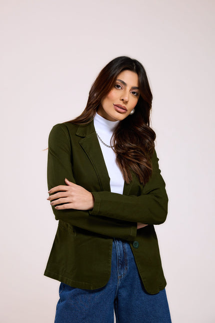 Blazer Feminino - Verde Militar - www.latifundio.com.br